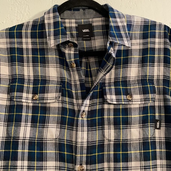 NWT Vans Sycamore Boys Flannel Button Down Shirt - Picture 3 of 8